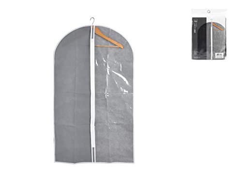 Home Custodia Abiti, Polipropilene, 60X100Cm, Grigio