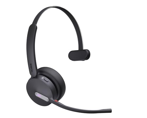 Yealink Wh64 Hybrid Mono Teams Casque Sans Fil Arceau Bureau/Centre D'Appels Micro-Usb Bluetooth Noir