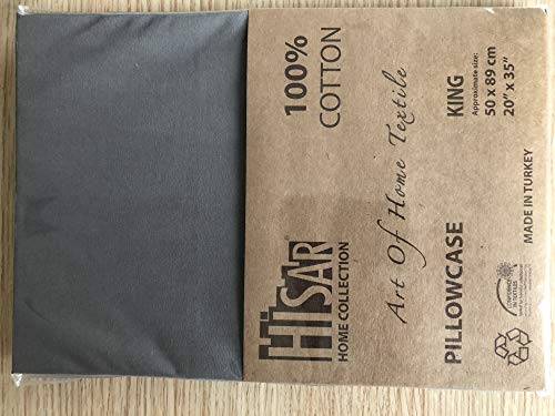 Stanley Hamilton Hisar Cottage Collection - Federa Per Cuscino In Tinta Unita, 300 Fili, 100% Cotone Egiziano Di Qualità Standard, Quadrato/King Size