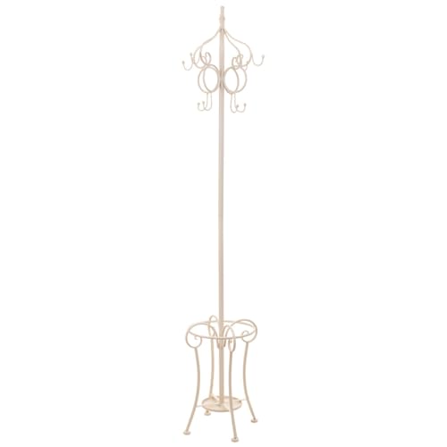 Alexandra House Living Appendiabiti Da Terra Bianco 25 X 49 X 25 Cm