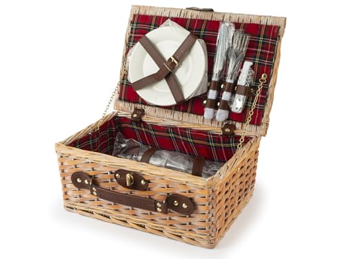 H&H Cestino Picnic Tartan Cm36X26Xh16