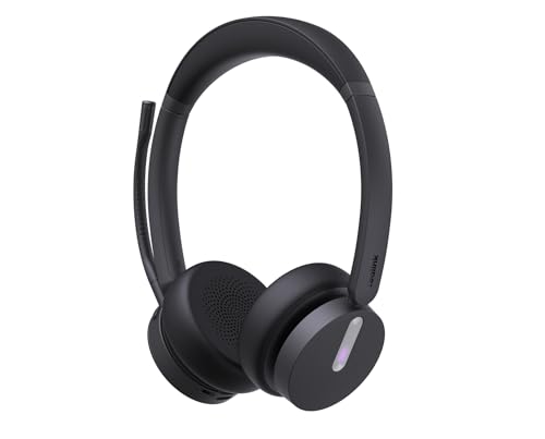 Yealink Wh64 Hybrid Dual Teams Casque Sans Fil Arceau Bureau/Centre D'Appels Micro-Usb Bluetooth Noir