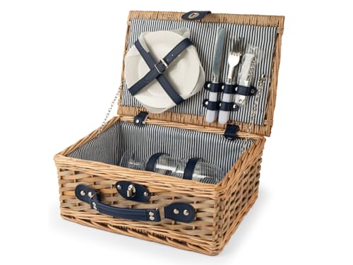 H&H Cestino Picnic Righe Cm36X26Xh16