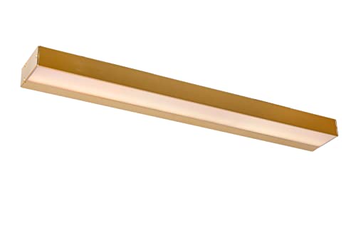 Lucide Alexa - Badezimmer Da Parete Led, 1 X 8 W, 3000 K, Ip44, Colore: Oro/Ottone