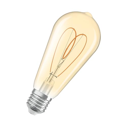 Osram Vintage 1906 Edison È Una Lampada Led Bianca Calda Dimmerabile A Forma Di Lampadina Edison Con Filamento. Offre 4,9 W Per 470 Lm, Attacco E27, V