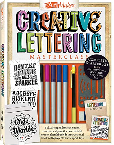 Hinkler Art Maker Creative Lettering Masterclass Kit