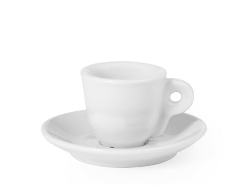 Royal Norfolk 7077700 Set 6 Tazzine Da Caffè In Porcellana Bianca, Con Piattino, Cc65