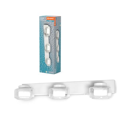 Ledvance Orbis Flame Lampada Da Parete E Soffitto Con Led, Bianco, 16,5W, 1050Lm, 3000/4000K,(Bianco Freddo/Bianco Caldo), Protezione Ip44 Contro Corp