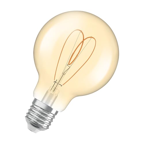 Osram Vintage 1906 Globe È Una Dimmerabile Di Colore Bianco Caldo Dalla Classica Forma Sferica Con Filamento. Offre 4,9 W Per 470 Lm, Attacco E27, Vet