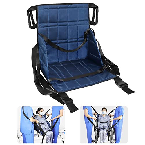 Trasferimento Tracolla Tutto Il Corpo, Imbottitura Per Sollevamento Pazienti, Anziani, Trasferimento Di Mobilità, Cintura Di Sicurezza (Blu Scuro)