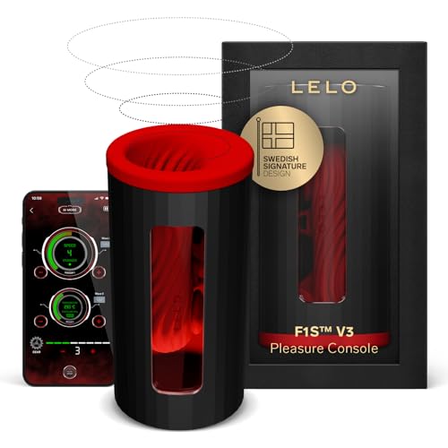 Lelo F1S V3 Console Di Piacere Per Uomini Con App Bluetooth, 8 Modalità Di Piacere E Una Funzionalità Ai Interattiva (Red)
