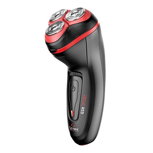 Gama Italy Professional Rasoio Gsh Sport, Rasatura Facile, Comoda E Confortevole, Sistema Di Taglio Double Track E Testine Oscillanti