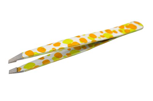 Pinzetta Obliqua Yellow Mukka Tns Cosmetics - In Acciaio Inox Qualità Professionale