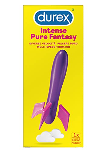Durex Play Pure Fantasy Vibratore Stimolante Per Donna, Velocità Regolabile, Bianco