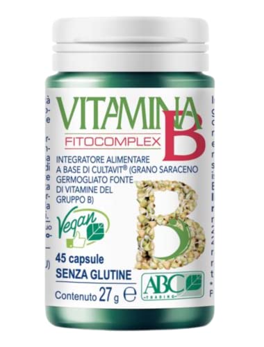 Abc Trading Vitamina B Fitocomplex, Complesso Di Vitamine B A Base Di Cultavit 100% Naturale. Confezione Da 45 Capsule Vegetali