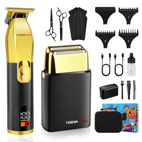 Hiena Pro Rasoio Da Uomo, Rasoio Elettrico, Epilatore Da Uomo, Parrucchiere, Macchina Zero Per Capelli, Set Di Tagliacapelli A Forma Di T