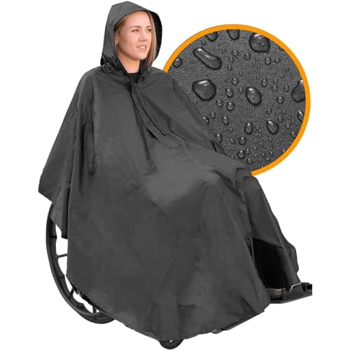 Ortoprime Poncho Impermeabile Per Sedie A Rotelle - Sacco Impermeabile Per Sedia A Rotelle - Mantella Antipioggia Per Sedia A Rotelle - Accessori Per
