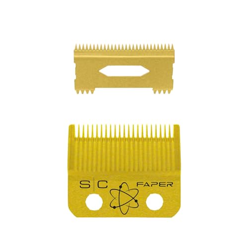 Stylecraft Lama Faper Gold + Lama Slim Deep Gold Per Tagliacapelli, Lama Di Ricambio Per Clipper, Accessorio Originale, Compatibile Con Gamma+ E Style