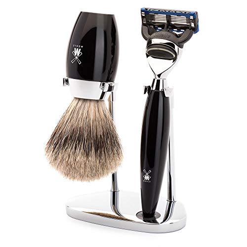 Set Afeitado Mühle Brocha Afeitar, Maquinilla Gillette® Fusion & Soporte Kosmo