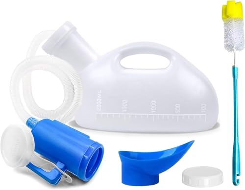 Daletu Pappagallo Urina Uomo, 2000 Ml Orinatoio Per Uomini Donne Portatile A Prova Di Fuoriuscita Di Plastica Riutilizzabile Bottiglia Di Urina Grande