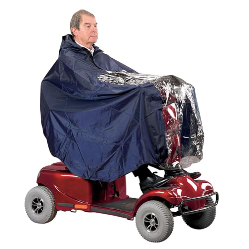 Poncho Antipioggia Per Scooter Elettrico, Impermeabile, Con Custodia Per Scooter Elettrico E Sedie A Rotelle