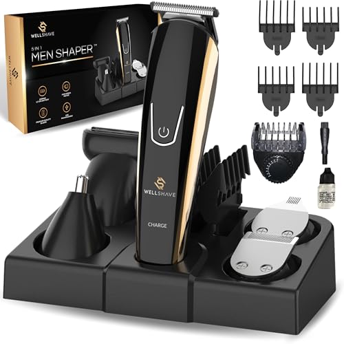 Wellshave All In One Rasoio Per Barba Uomo/Bodygroom/Rasoio Nasale Senza Fili Uomo - Corpo A Prova Di Spruzzo E Rasoio Per Il Viso Per Uomini/Affettat