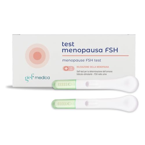 Gef+Medica | Test Della Menopausa Ultra Sensibile 2 Test Rapido Delle Urine Per Ormone Fsh