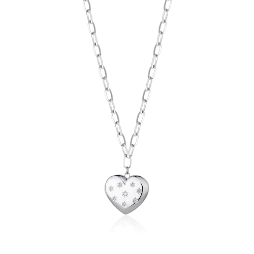 S'Agapõ Collana Donna In Acciaio Con Simbolo Cuore | Collezione Stellar - Sse04