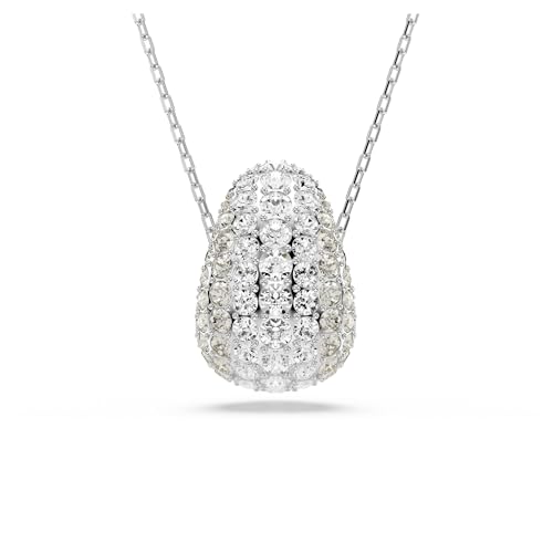 Swarovski Pendente Sublima, Taglio Round, Bianco, Placcato Rodio