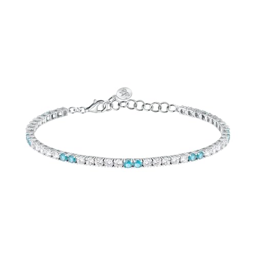 Morellato Bracciale Donna In Argento 925‰ Riciclato, Tennis, Collezione Tesori, Regalo Amica