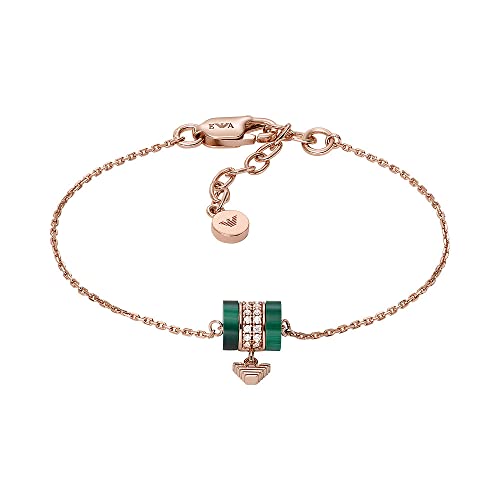 Emporio Armani - Bracciale Con Elementi Da Donna Con Malachite Verde, Eg3571221