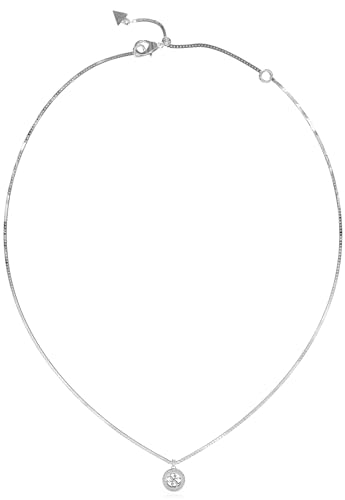Guess Collana 4G Crush Jubn04162Jwrht-U Acciaio Inossidabile, Argento, Nessuna Pietra Preziosa