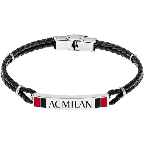 Lowell Bracciale In Acciaio E Pelle Intrecciata Con Targhetta B-Mb001Ucr