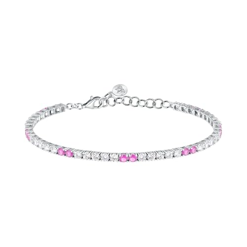 Morellato Bracciale Donna In Argento 925‰ Riciclato, Tennis, Collezione Tesori, Regalo Amica