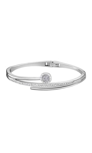 Lotus Style Bracciale Donna Acciaio Zirconia Blu Asscher