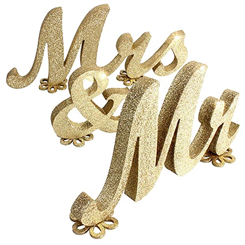 Mr & Mrs Matrimonio, Mr & Mrs Letters Legno Decorazione, Scritte In Legno Matrimonio, Legno Lettere Grandi Per La Decorazione Di Nozze Segno Superiore
