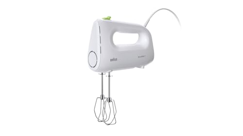 Braun Household Multimix 1 Hm 1100 Wh - Frullatore Manuale Con 4 Livelli Di Velocità Più Turbo, Tecnologia Fastmix, Easyclick, Con Frusta, Funzionamen