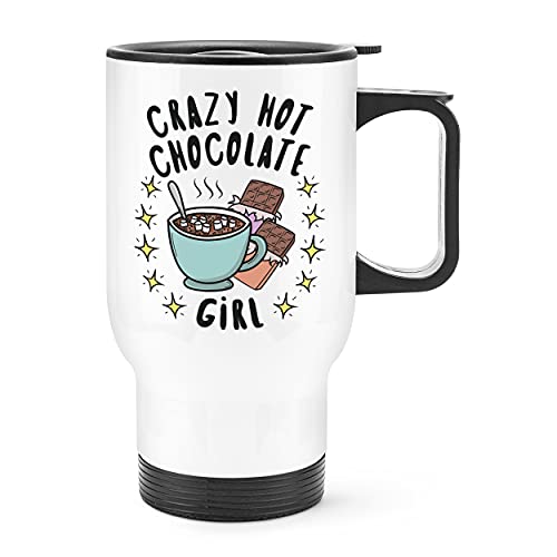Tazza Da Viaggio Crazy Hot Chocolate Girl Stars Con Manico