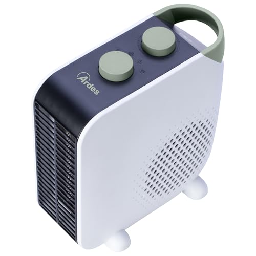 Ardes Ar4F15 Termoventilatore Vertigo A 2 Posizioni Verticale E Orizzontale Con 2 Potenze E Termostato, Pratica Maniglia