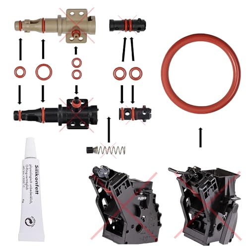 Snapworld, Kit Di Manutenzione Per Valvola Di Scarico, Pistone Erogatore Compatibile Con Phillips Saeco Spidem Gaggia Ri Ep Hd Sm Sup Set-49 + Tubo Di