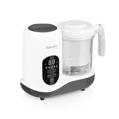 Lionelo Babymenu 5In1 Robot Cucina E Scaldabiberon Per Bambini: Cottura A Vapore, Frullatura, Riscaldamento, Scongelamento, Sterilizzazione, Pasti San