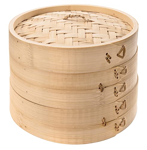 Tescoma 389530 Cuocivapore In Bamboo Nikko, Due Cestelli, Diametro 20 Cm