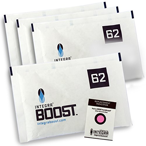 Integra Boost 62% 4 X 67 G Regolatore Di Umidità I Umidificatore A 2 Vie Con Indicatore Umidità Fino A 500 G I Pacchetti Umidificatori
