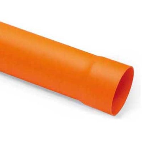Tubo In Pvc Arancio-Diam. 160 Lungh. 1000