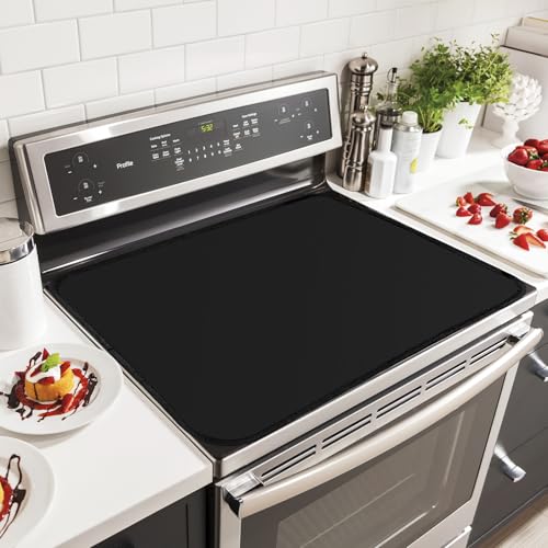 Copri Piano Induzione 82X51Cm - Copri Piano Cottura Antiscivolo E Resistente Al Calore, Lavabile In Lavastoviglie, Antigraffio, Resistente Al Calore P