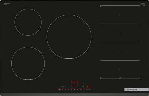 Bosch Pxv831Hc1E Series 6, Incasso Piano Cottura A Induzione 80 Cm Nero