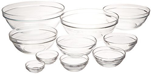 Duralex Lys Clear Stackable Bowl 511760M91, 3.5 Qt. By Duralex