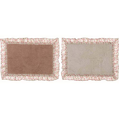 Blanc Mariclo' Tappeto Romanzo Con Volant 2 Varianti 45X65 Cm A30269 Bianco