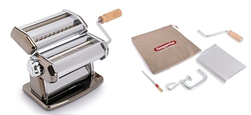 Imperia Ipasta Gourmet. Macchina Per La Pasta Ruvida. 100% Made In Italy. Macchina Pasta Fresca Manuale Acciaio Inox. Sfogliatrice Crea Una Sfoglia Ru