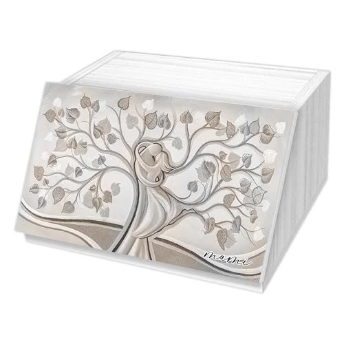 Lupia - Portapane White Albero Abbraccio Amore E Famiglia, Conserva Freschezza Pane, Versatile Per Cibo Secco, Design Unico, Apertura Frontale Con Aer
